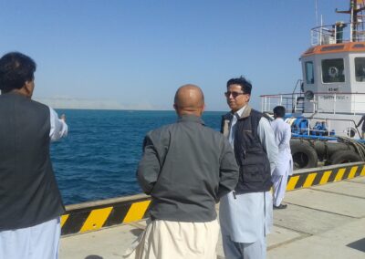 Visit to Gawadar Port to discuss the importance and benefits of port for the people, December 2015